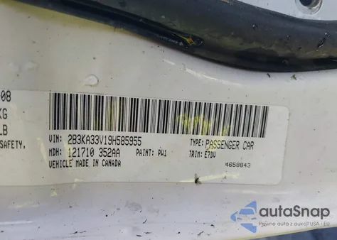 2009 Dodge Charger Sxt from USA, damaged, VIN 2B3KA33V19H585955